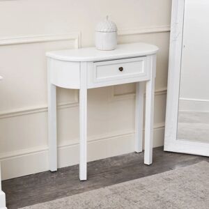 Daventry - White Half Moon Table - White - Console table Daventry - White Half Moon Table - White - Console table