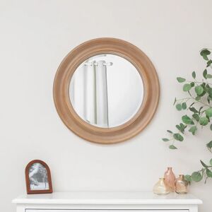 Unknown - Round Rustic Wood Wall - Mirror Unknown - Round Rustic Wood Wall - Mirror