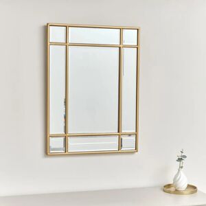 Gold Framed Art Deco Wall Mirror - 75cm x 55cm - Wall Mirror Gold Framed Art Deco Wall Mirror - 75cm x 55cm - Wall Mirror