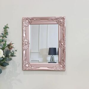 Melody Maison Rose Gold Pink Bevelled Wall Mirror - Wall Mirror Melody Maison Rose Gold Pink Bevelled Wall Mirror - Wall Mirror