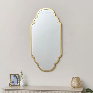 Gold Wall Mirror - 50x100cm Art Deco Style Gold Wall Mirror - 50x100cm Art Deco Style