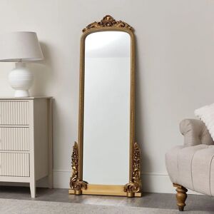 Gold Vintage-Inspired Ornate Mirror - 150cm x 60cm - Mirror Gold Vintage-Inspired Ornate Mirror - 150cm x 60cm - Mirror
