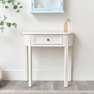 Daventry - Ivory Half Moon Table - Ivory - Painted - Table Daventry - Ivory Half Moon Table - Ivory - Painted - Table