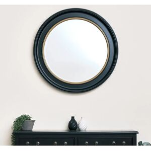 Brand 80x80cm Round Black & Gold Wall Mirror - Vintage Style Brand 80x80cm Round Black & Gold Wall Mirror - Vintage Style
