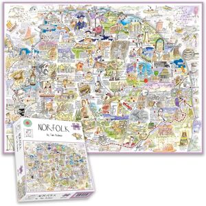 Puzzle Carte de Norfolk - 1000 Pièces - Publicité Puzzle Carte de Norfolk - 1000 Pièces - Publicité