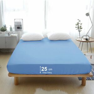 Imperial Rooms - Sky Sheet - Single - Deep - Fitted Sheet Imperial Rooms - Sky Sheet - Single - Deep - Fitted Sheet