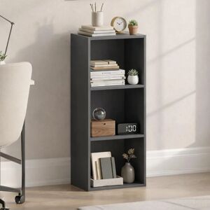 Vida Designs Gray 3-Tier Bookcase - Modern Trapezoid Storage Shelf Vida Designs Gray 3-Tier Bookcase - Modern Trapezoid Storage Shelf