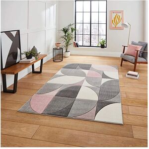 Think Rugs Matrix MT63 Grey Rose Rug - 80x150cm - Modern Geometric Think Rugs Matrix MT63 Grey Rose Rug - 80x150cm - Modern Geometric