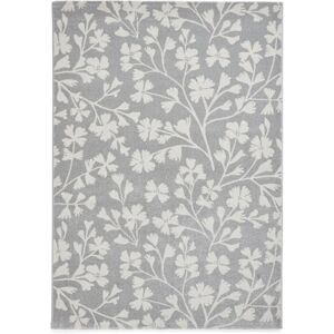 Catherine Lansfield Grace Floral Rug - Grey - Rug Catherine Lansfield Grace Floral Rug - Grey - Rug
