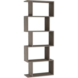 URBN Living - Oak 5 Tier - S-Shaped - Display - Bookcase URBN Living - Oak 5 Tier - S-Shaped - Display - Bookcase