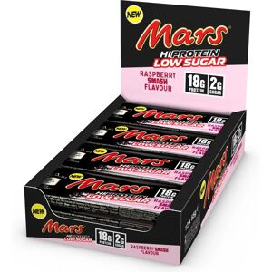 Mars Raspberry Smash Høy Protein Lavt Sukker - 12 stk. Mars Raspberry Smash Høy Protein Lavt Sukker - 12 stk.