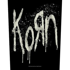 Korn Splatter Logo Patch Dos Noire Mittel - Patch - Publicité Korn Splatter Logo Patch Dos Noire Mittel - Patch - Publicité