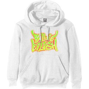 Sweat à capuche unisexe Billie Eilish - Flamme à l'aérographe Blohsh - Blanc - Publicité Sweat à capuche unisexe Billie Eilish - Flamme à l'aérographe Blohsh - Blanc - Publicité