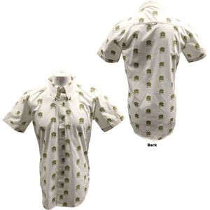 Queen XL White All-Over Print Official Crest Shirt - Casual Queen XL White All-Over Print Official Crest Shirt - Casual