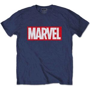 HeyRusty Marvel Box Logo Blue Large - T-shirt HeyRusty Marvel Box Logo Blue Large - T-shirt