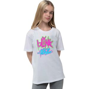 Barn Neon Logo T-shirt Blink-182 - Vit - 7/8 år - T-shirt Barn Neon Logo T-shirt Blink-182 - Vit - 7/8 år - T-shirt