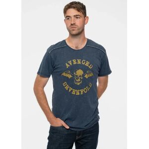 HeyRusty Avenged Sevenfold Snow Wash T-shirt - Logo Blue Xx-large HeyRusty Avenged Sevenfold Snow Wash T-shirt - Logo Blue Xx-large