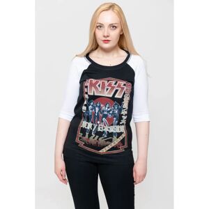 Kiss Destroyer Tour 1978 Raglan Black XXXL - T-shirt Kiss Destroyer Tour 1978 Raglan Black XXXL - T-shirt
