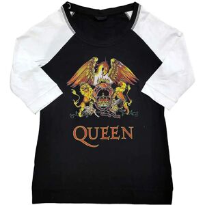 Queen Classic Crest Logo Raglan T-Shirt - T-shirt Queen Classic Crest Logo Raglan T-Shirt - T-shirt