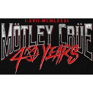 Motley Crue 40 år Svart T-shirt - T-shirt Motley Crue 40 år Svart T-shirt - T-shirt