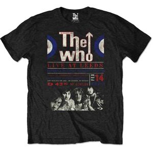Unisex ekologisk T-shirt The Who - Live At Leeds '70 Svart XXL Unisex ekologisk T-shirt The Who - Live At Leeds '70 Svart XXL