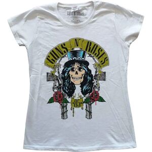 Guns N' Roses Slash 85 White Ladies T-Shirt - T-Shirt Guns N' Roses Slash 85 White Ladies T-Shirt - T-Shirt