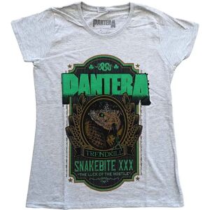 Pantera Snakebite XXX Label Heather Grey Dam T-shirt - T-shirt Pantera Snakebite XXX Label Heather Grey Dam T-shirt - T-shirt