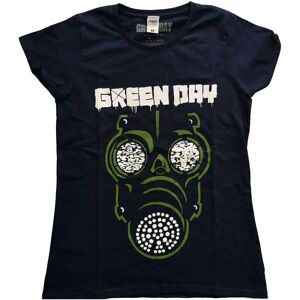 Green Day Model Navy Blue T-Shirt with Green Mask Logo - T-Shirt Green Day Model Navy Blue T-Shirt with Green Mask Logo - T-Shirt