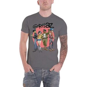 Gorillaz Unisex T-shirt - Group Circle Rise - T-shirt Gorillaz Unisex T-shirt - Group Circle Rise - T-shirt