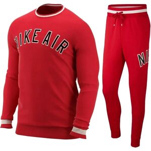 Nike Red Full Tracksuit Set - Crewneck, Soft Fabric Nike Red Full Tracksuit Set - Crewneck, Soft Fabric