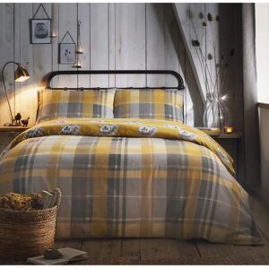 Dreams & Drapes Colville Check Mustard King Duvet Cover - Duvet Cover Set Dreams & Drapes Colville Check Mustard King Duvet Cover - Duvet Cover Set