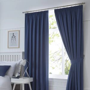 Fusion Dijon Navy Thermal Blackout Curtains - Curtains Fusion Dijon Navy Thermal Blackout Curtains - Curtains