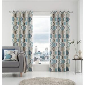 Fusion Sander Duck Egg Cotton Eyelet Curtains - Curtains Fusion Sander Duck Egg Cotton Eyelet Curtains - Curtains