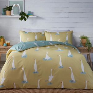 Fusion Puddles The Duck Reversible Yellow Duvet Cover Set - Single Fusion Puddles The Duck Reversible Yellow Duvet Cover Set - Single