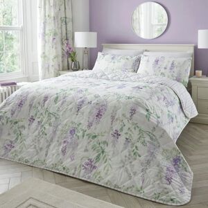 Dreams & Drapes Wisteria Reversible Floral Bedspread - Bedspread Dreams & Drapes Wisteria Reversible Floral Bedspread - Bedspread