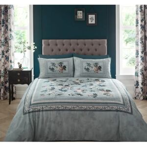 Appletree Windsford Duvet Cover Set - King, Teal, 100% Cotton Appletree Windsford Duvet Cover Set - King, Teal, 100% Cotton