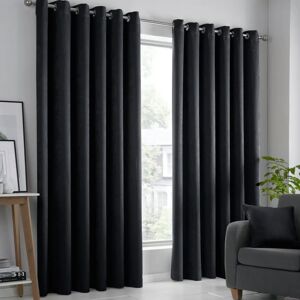 Fusion Strata Blackout Eyelet Curtains - Curtains Fusion Strata Blackout Eyelet Curtains - Curtains