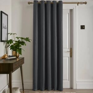 Fusion Strata 66x84 Charcoal Door Curtain - Door Curtain Fusion Strata 66x84 Charcoal Door Curtain - Door Curtain