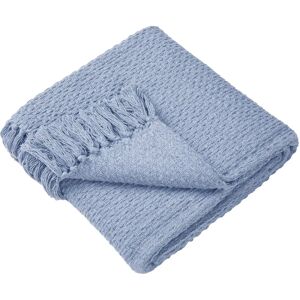 Hayden Blue Recycled Cotton Throw - Throw Hayden Blue Recycled Cotton Throw - Throw