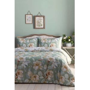 Appletree Heritage Eleanor Green Duvet Cover Bedding Set Appletree Heritage Eleanor Green Duvet Cover Bedding Set