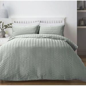 Serene Honley Seersucker Duck Egg Bedding Set Serene Honley Seersucker Duck Egg Bedding Set