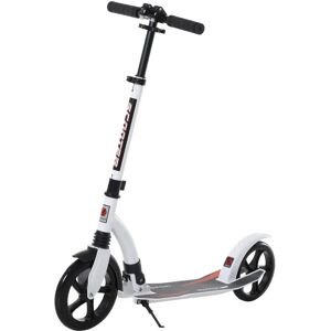 HOMCOM Teen Adult Foldable Aluminium Kick Scooter - 14+ White HOMCOM Teen Adult Foldable Aluminium Kick Scooter - 14+ White