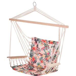 Outsunny Hammock Chair - Nautical Rope Swing - Garden Outdoor Outsunny Hammock Chair - Nautical Rope Swing - Garden Outdoor