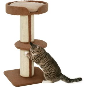 PawHut Cat Tree - 91cm Multi-level Activity Center with Sisal Post PawHut Cat Tree - 91cm Multi-level Activity Center with Sisal Post