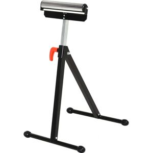 HOMCOM Woodworking Metal Roller Stand Support - Work Rest Adjustable HOMCOM Woodworking Metal Roller Stand Support - Work Rest Adjustable