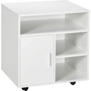 HOMCOM White Storage Cabinet - 5 Compartments Home Office Organization HOMCOM White Storage Cabinet - 5 Compartments Home Office Organization