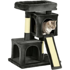 PawHut Black Cat Activity Tree - Play & Rest Tower PawHut Black Cat Activity Tree - Play & Rest Tower