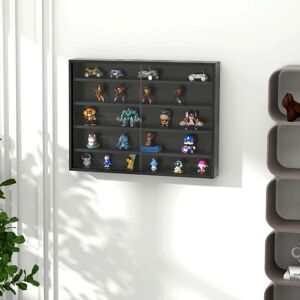 HOMCOM 5-Tier Wall Display Shelf Cabinet Black - Shelf cabinet HOMCOM 5-Tier Wall Display Shelf Cabinet Black - Shelf cabinet