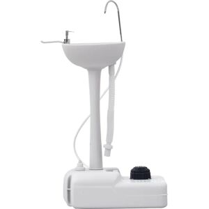 Outsunny Portable Camping Sink - Grey - Hand Wash, Towel Holder, 17L Outsunny Portable Camping Sink - Grey - Hand Wash, Towel Holder, 17L