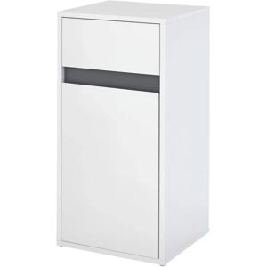 HOMCOM White Bathroom Storage Cabinet - Bathroom Storage Cabinet HOMCOM White Bathroom Storage Cabinet - Bathroom Storage Cabinet